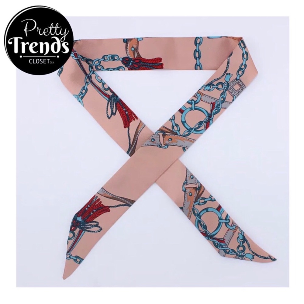 Pair of Silk Skinny Bandana